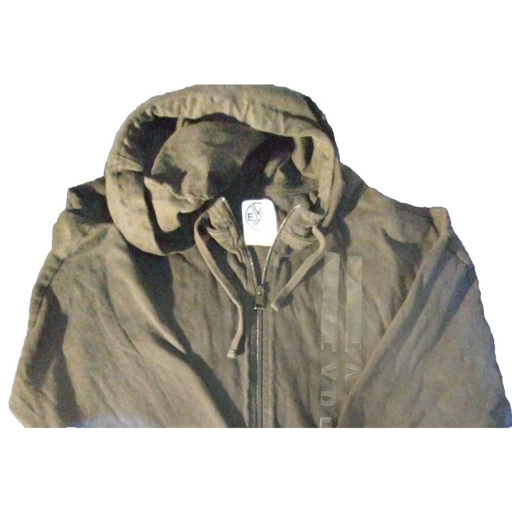 EXP Men's Casual Pullover Hooded Sweatshirt Black XL 82